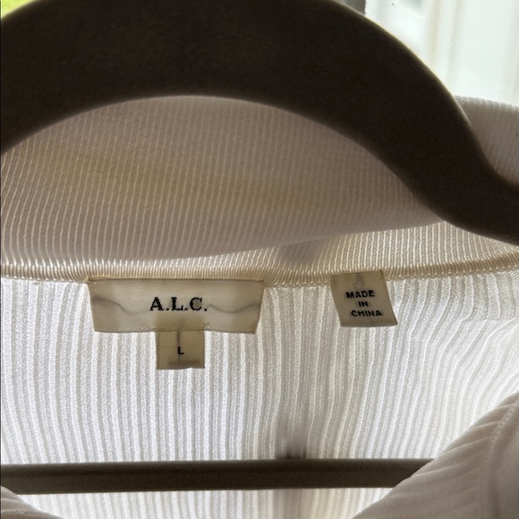 A.L.C. Ivory Ribbed Knit Cardigan - Picture 2 of 3